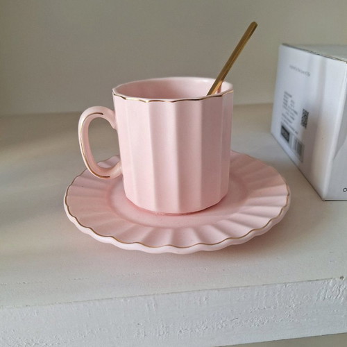 Cup 190ml with saucer and spoon new in original packaging