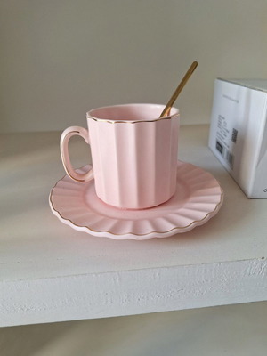 Cup 190ml with saucer and spoon new in original packaging