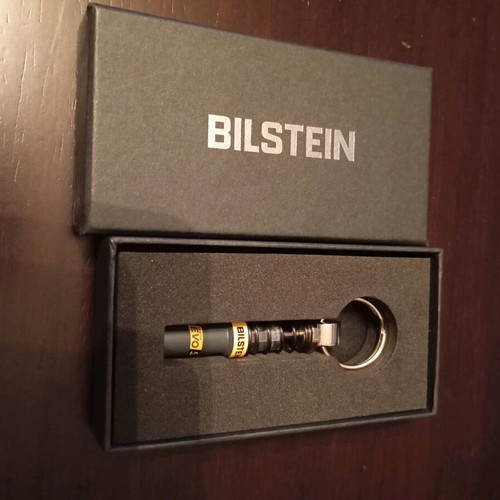 Bilstein promotional set new with keychain, stickers and pen