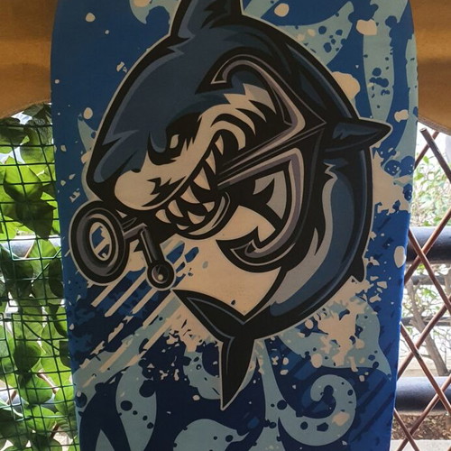 Surfboard like new, height 90 cm, width 45 cm
