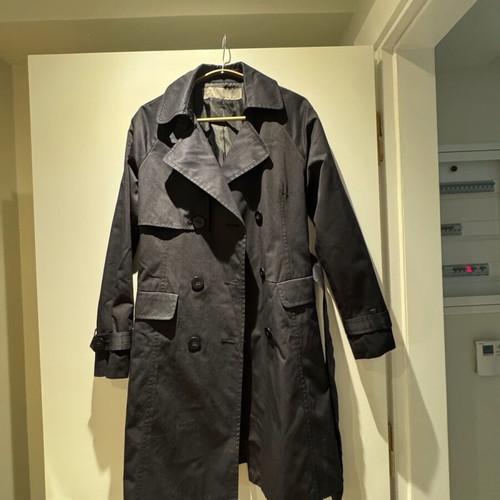 Zara Basic Women's Black Trench Coat Size S Used