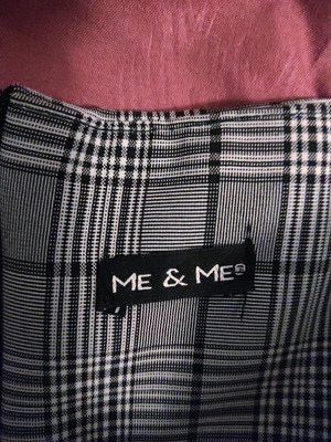 Gray Plaid Pleated Mini Skirt Me&Me like new with belt loops