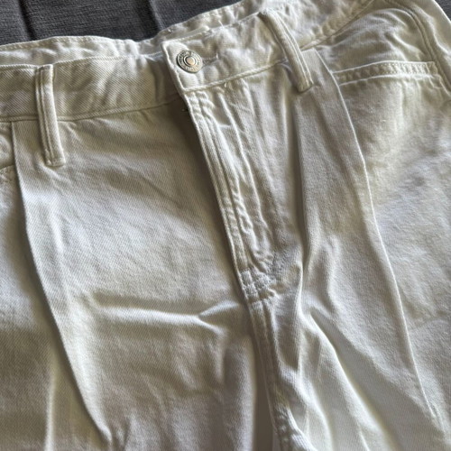 Mango white denim shorts like new, A-line fit, size S