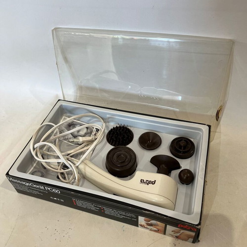Massage Gerrat PC60 handheld electric massage device with 6 heads like new