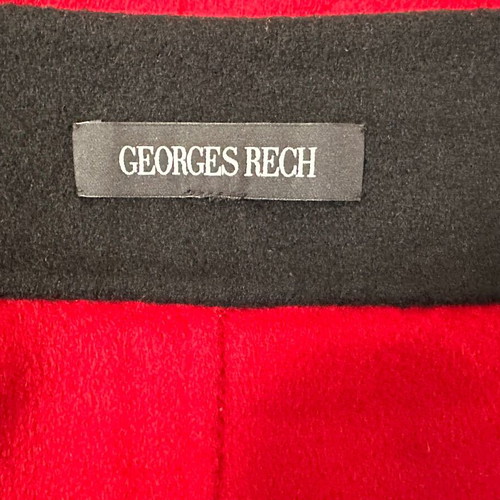 Georges Rech wool and cashmere skirt like new, size L, red and black