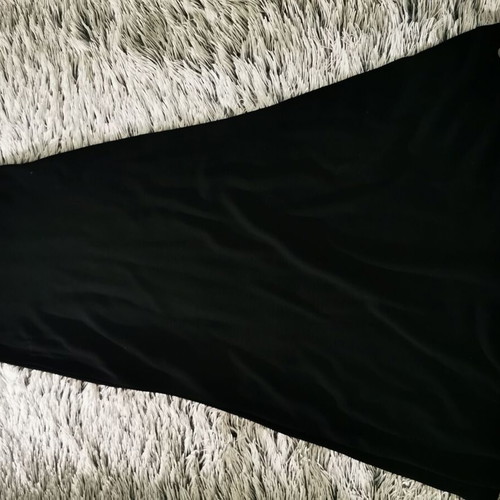 Black long wool skirt like new with elastic waist