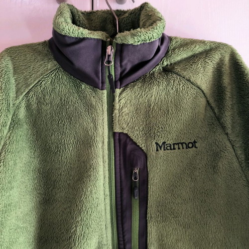 Marmot fleece used, green, size M like new
