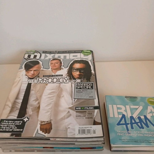 Mixmag magazines used with mixed CDs