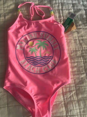 Swimsuit for 5 years old, like new, pink, size 110 cm