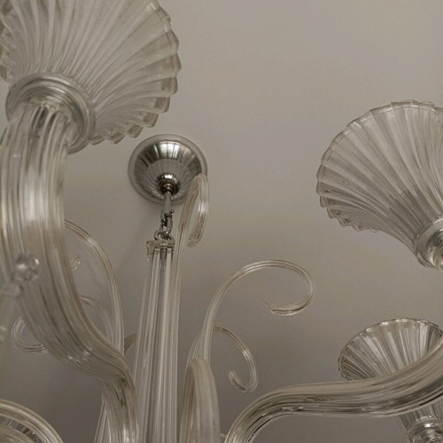 Ideal Lux chandeliers set of 2 made of hand-blown glass like new