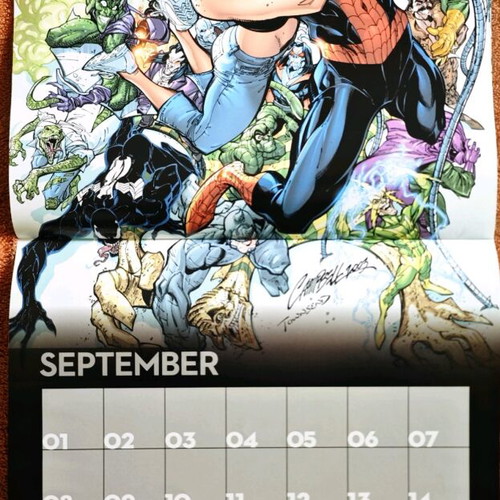 Marvel Fact Files calendar like new