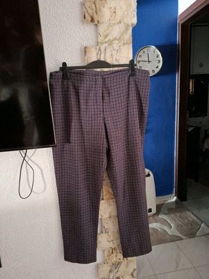 Wool pants Aape By A Bathing Ape® 4XL black-purple like new