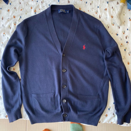 Ralph Lauren men's cardigan like new, blue, size M