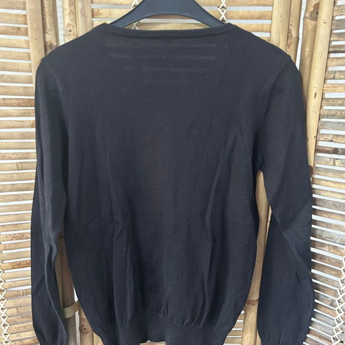 Black button-up cardigan, size 40