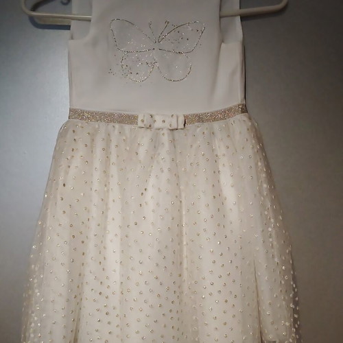 Orchestra sleeveless dress 5 years like new, beige gold