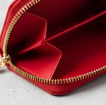 EpikFashion women's wallet new, compact red leather with many compartments