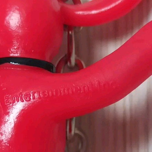 Clifford the Big Red Dog keychain figure used