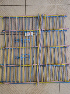 Play pen για ζώα συντροφιάς 6 πάνελ 61×61 καινούργιο πολύχρωμο