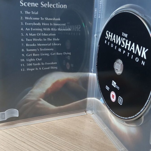 The Shawshank Redemption DVD like new, English subtitles
