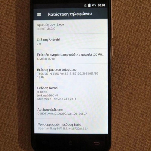 Cubot Magic 4G 3GB/16GB Dual Sim used black smartphone