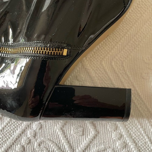 Kurt Geiger Leather Patent Boots Like New Black Size 40