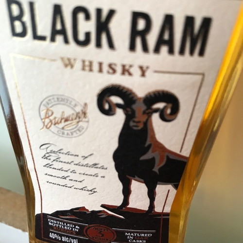 Black Ram 3 year old new sealed 200ml 40% whisky