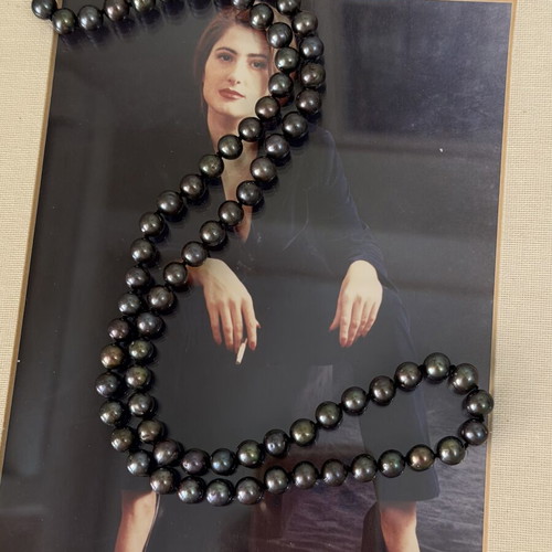 Vintage Italian Long Pearl Necklace like new