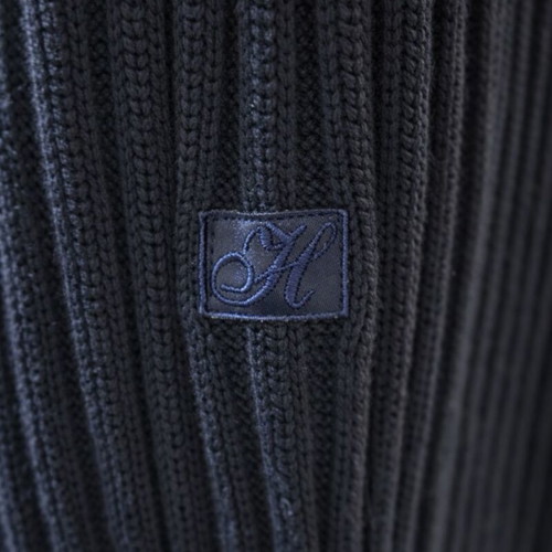 Hamilton men's knitted cardigan used, dark blue, lined