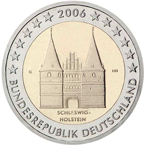 Κέρμα 2 Ευρώ Γερμανίας 2006 UNC Schleswig-Holstein καινούργιο