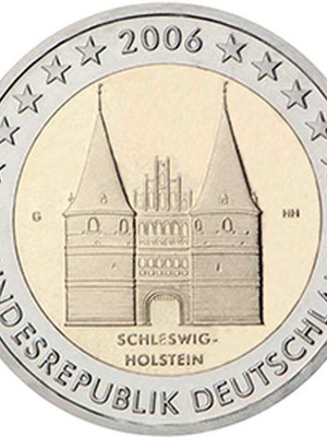 Κέρμα 2 Ευρώ Γερμανίας 2006 UNC Schleswig-Holstein καινούργιο