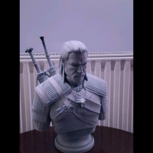 Gerald of Rivia The Witcher bust like new 3D printed 29.5 cm