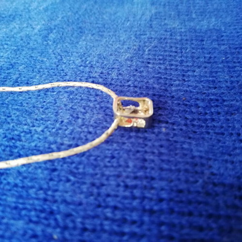 Silver 925 pendant like new with honey zircon