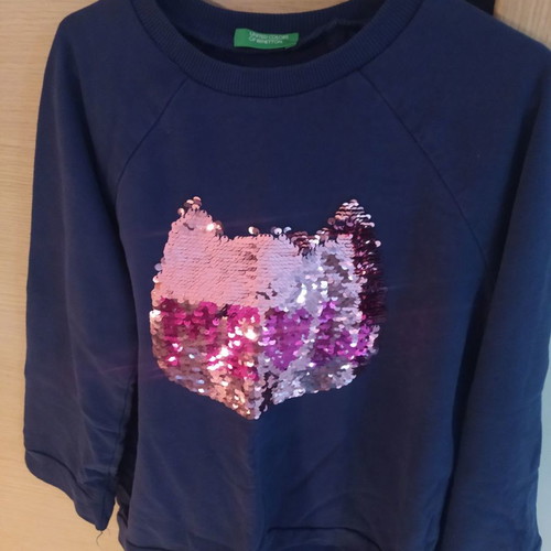 Set with Benneton blouse and Zara soft trousers like new, 8 years