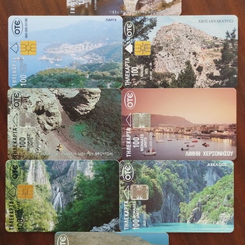 Greek phone cards, pack of 32, 1996