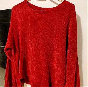 Γυναικεία κόκκινη ζεστή μπλουζα