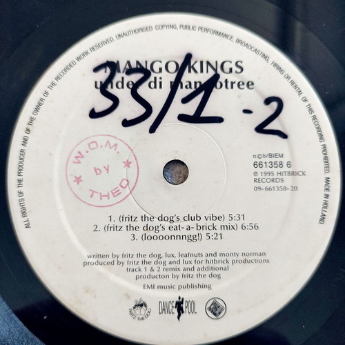 Mango Kings Under Di Mangotree 12'' Vinyl Maxi Single used, reggae