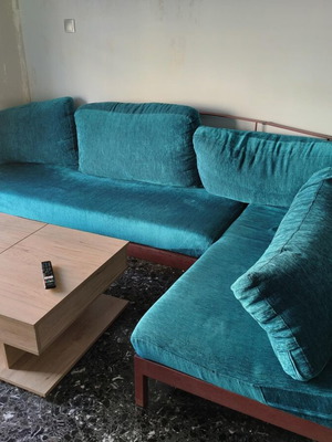 Corner sofa used with metal frame