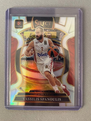 Vassilis Spanoulis 2025-26 Panini Select Euroleague #38 Concourse Silver Olympiacos card