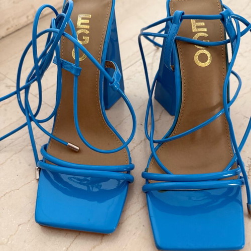 Ego blue strappy sandals like new, size 37