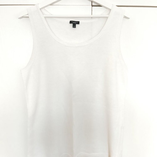 Talbots sleeveless blouse linen and cotton large like new