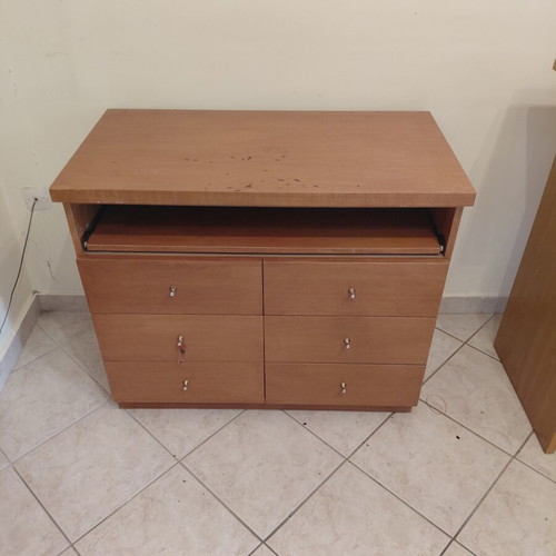 Furniture used, desk made of particleboard