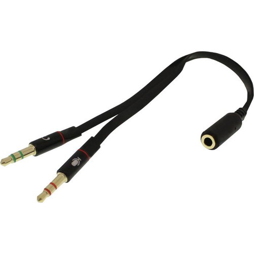 3.5mm adapter 2x male to 3.5mm female gold new