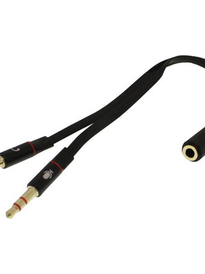 3.5mm adapter 2x male to 3.5mm female gold new
