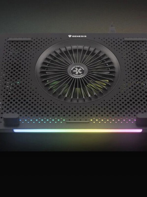 Laptop cooler with RGB and 2 fan speeds, like new