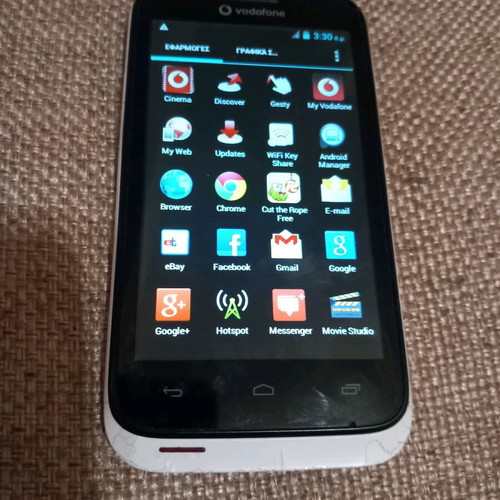 Vodafone 975 Smart 3 used mobile phone, white, without charger