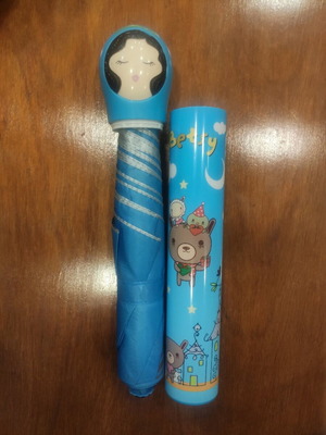 Children's umbrella special design in bottle new with plastic case