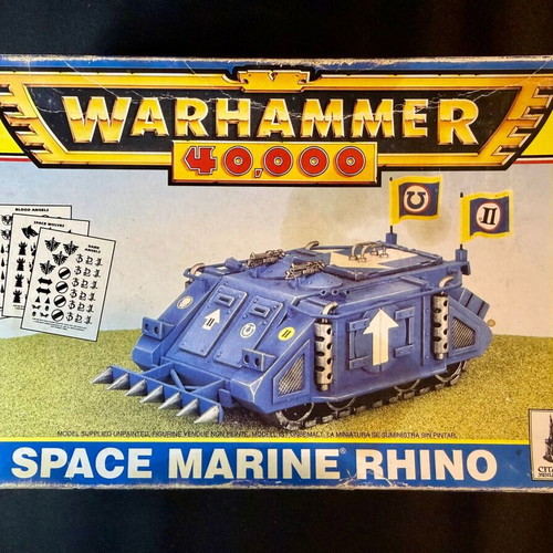 Warhammer 40,000 Space Marine Rhino used model 1990s