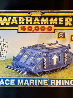 Warhammer 40,000 Space Marine Rhino used model 1990s