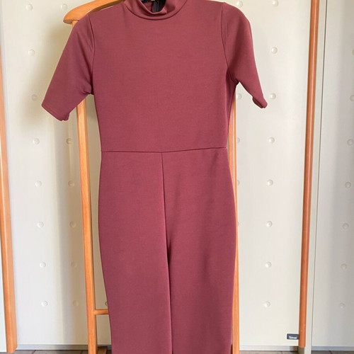Missguided 3/4 Jumpsuit Brown Like New Size M
