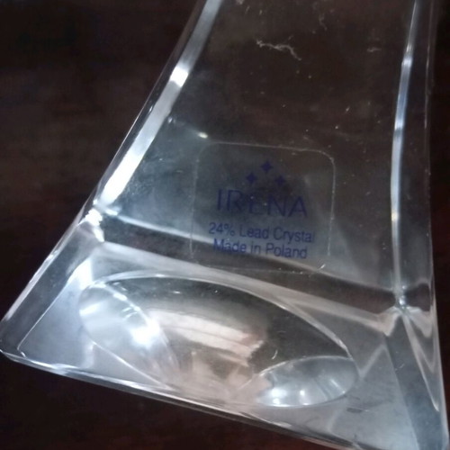 Crystal candlestick like new, collectible